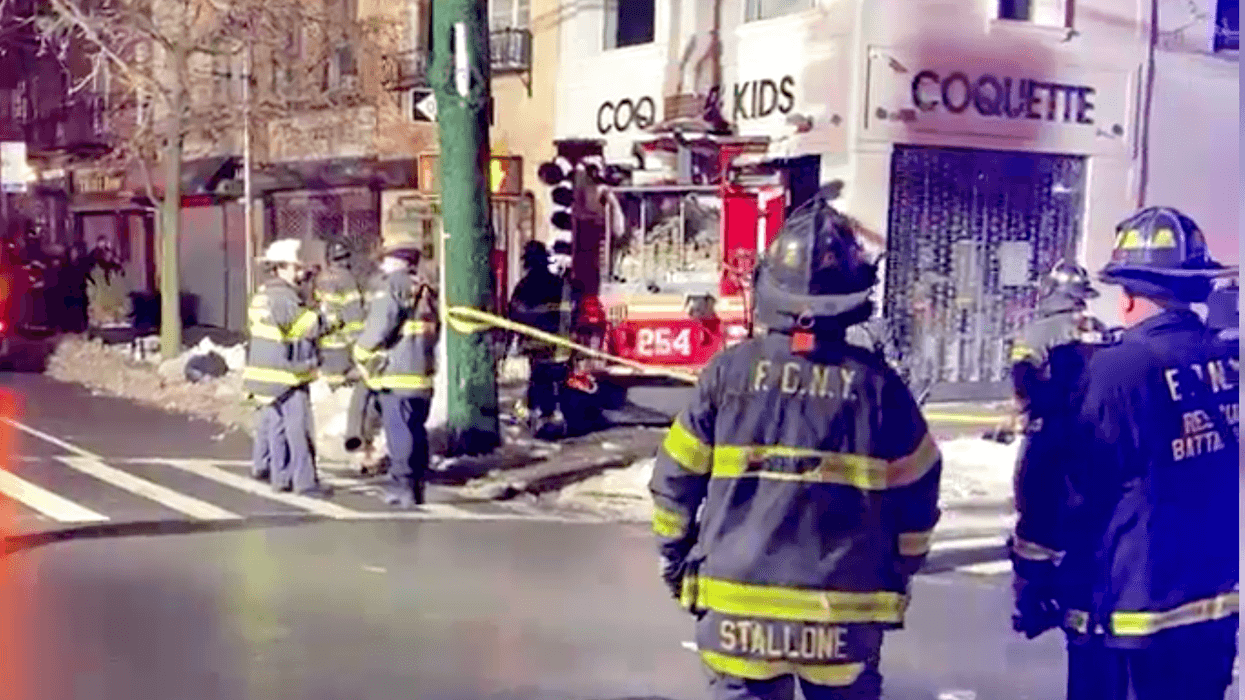 Fire truck crashed into children's store in Brooklyn