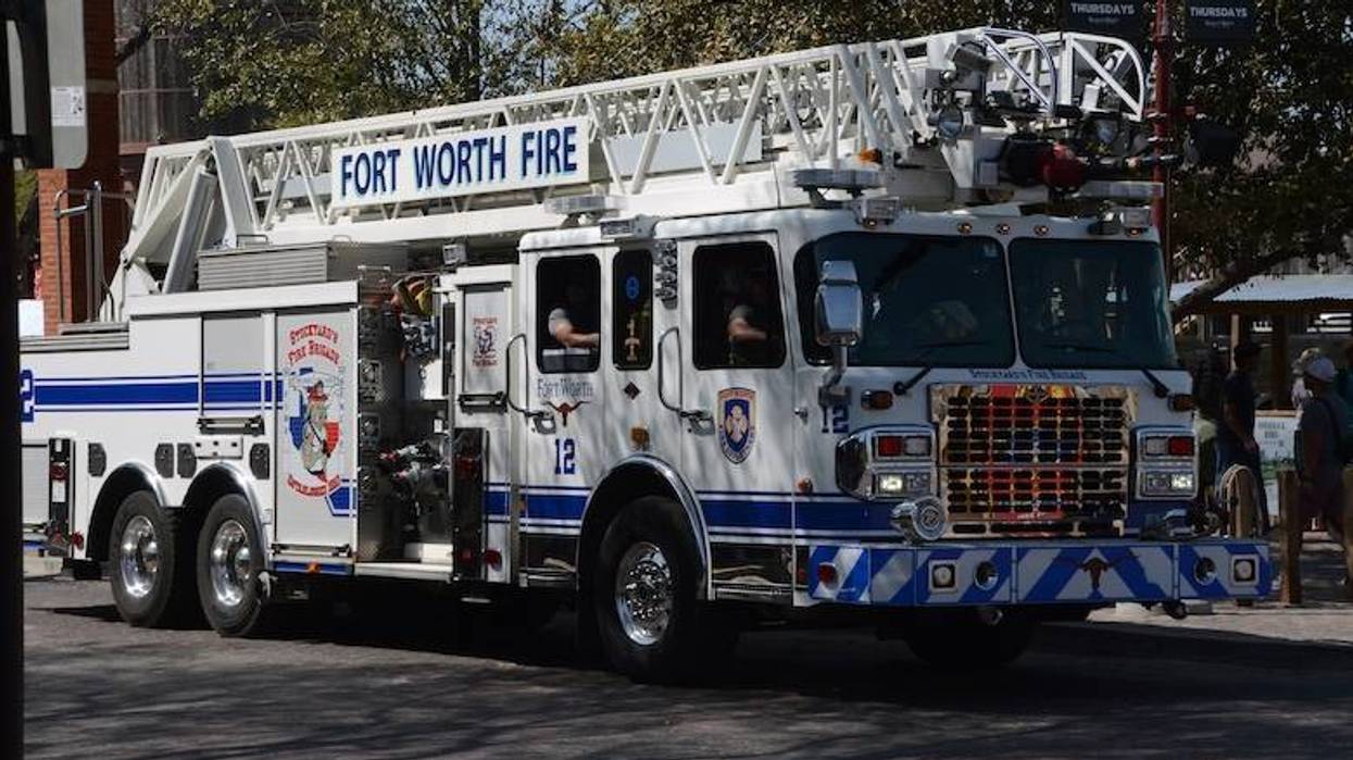 Fort Worth Fire Department adopts homeless dog that was abandoned at their station