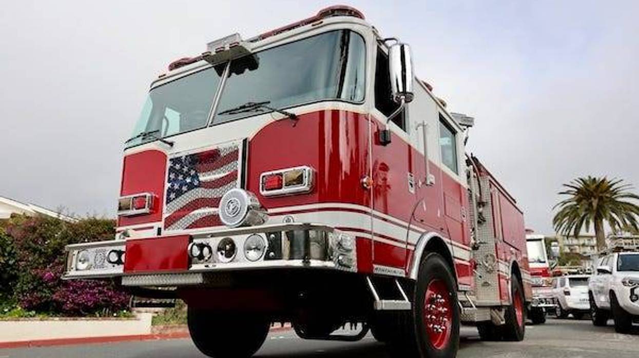 Fire truck responding to a call for help