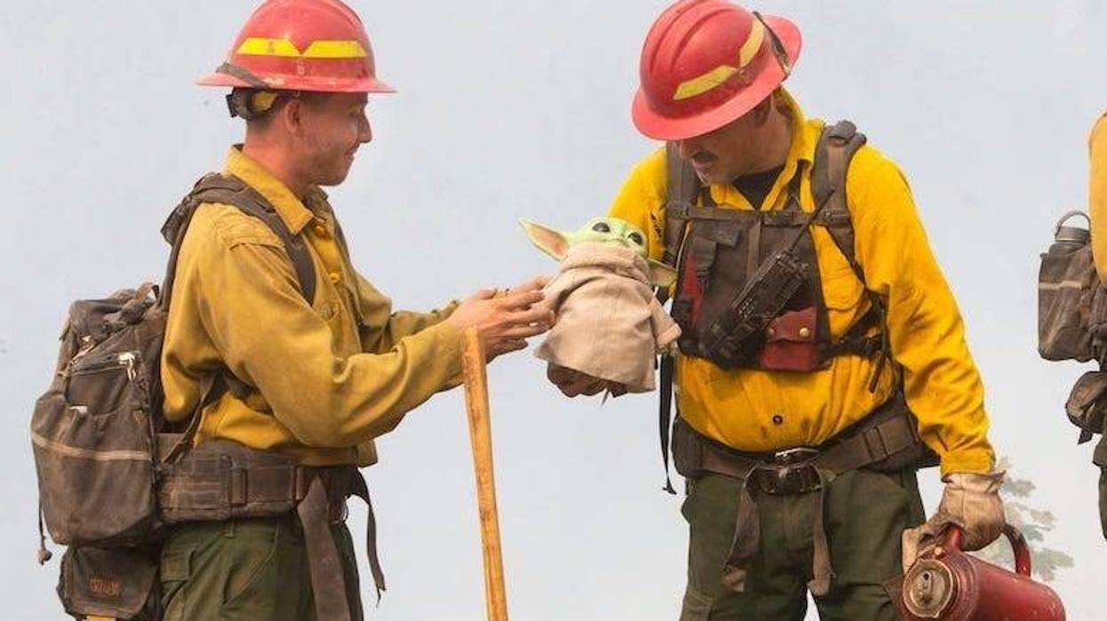 Firefighters, Baby Yoda, Doll, Grayback Forestry Inc,