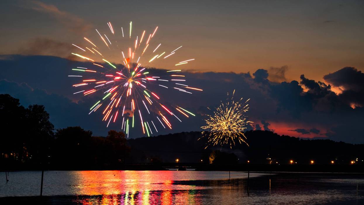 Fireworks over Lake Guntersville