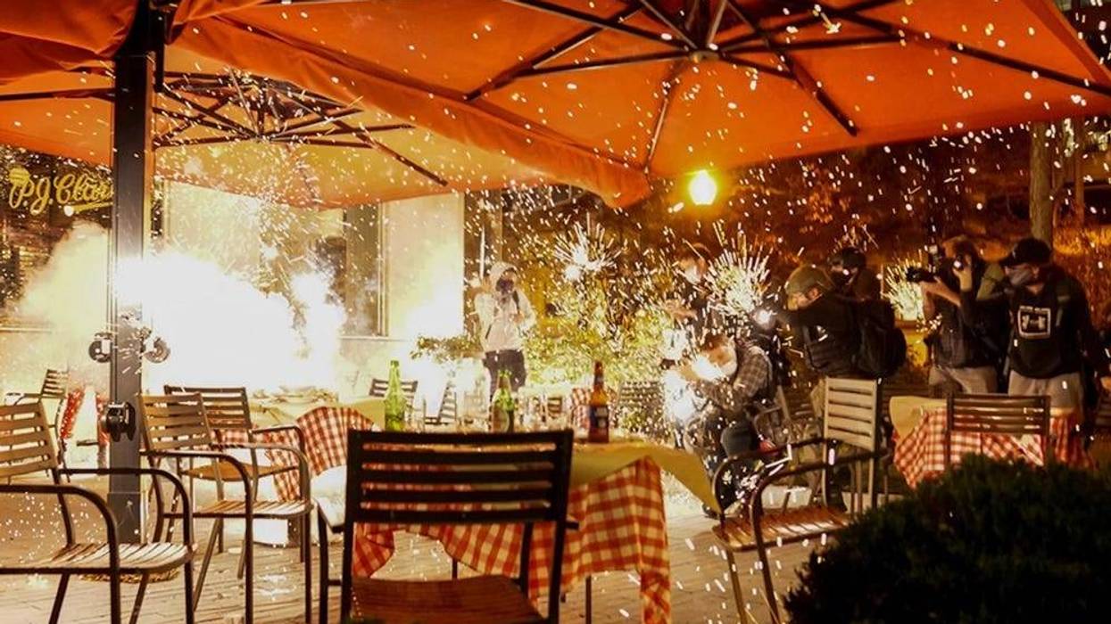 Fireworks thrown at eatery in DC against MAGA rally participants