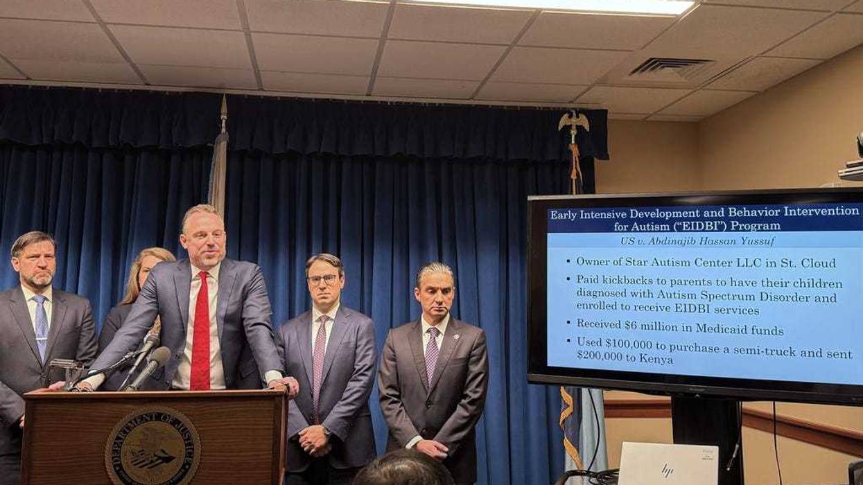 First Assistant U.S. Attorney Joe Thompson describes a sprawling fraud investigation involving state-run programs in Minnesota at a news conference Thursday, Dec. 18, 2025, in Minneapolis.