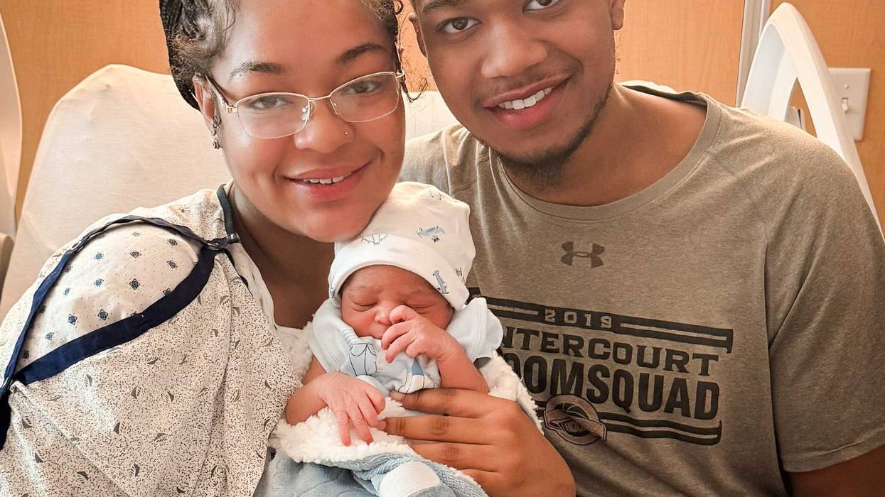 First baby of the new year born at Golisano Children's Hospital.
