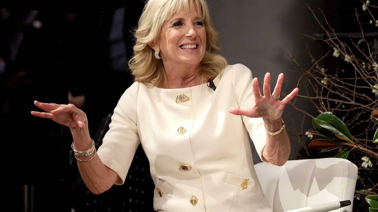 First Lady Jill Biden speaks onstage during Forbes x Know Your Value 50 Over 50 on December 15, 2021 in New York City.
