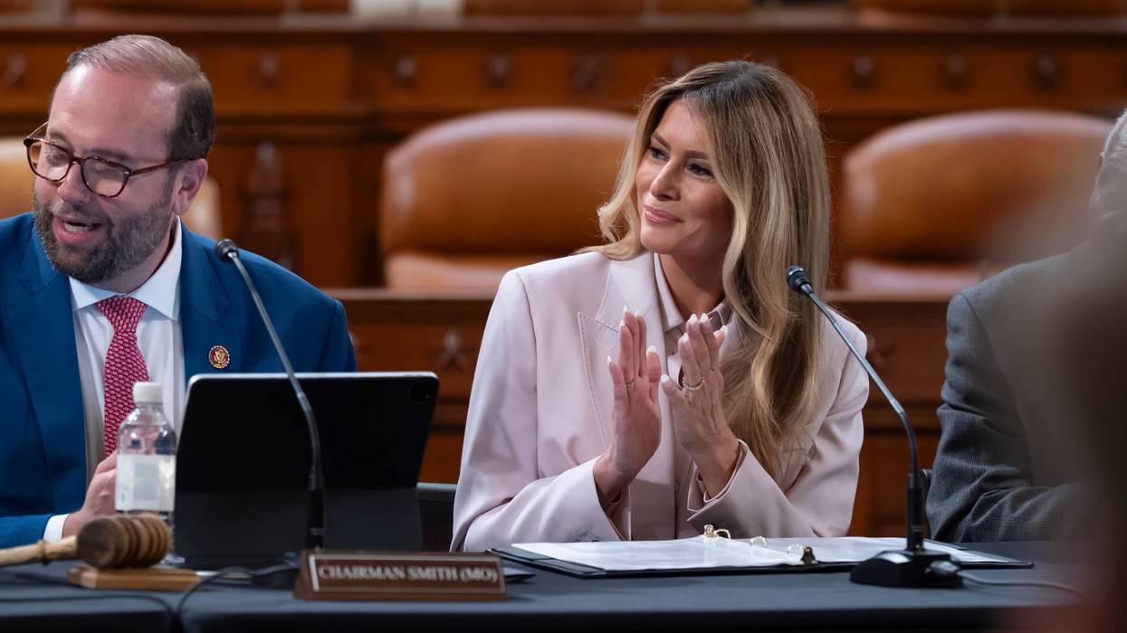 Melania Trump pushes for updating a foster care program during a rare visit to Capitol Hill