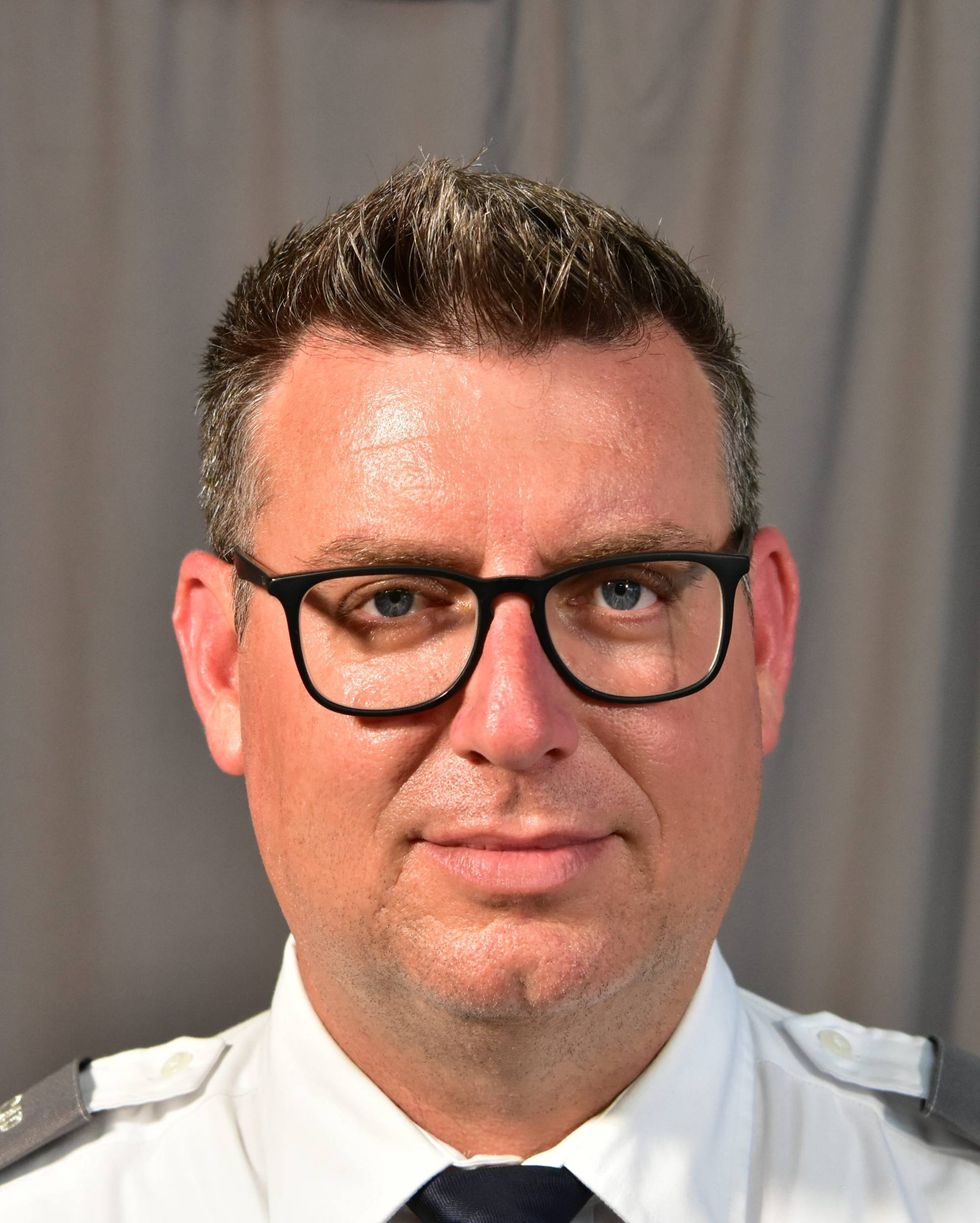 First. Lt. Andrew M. Georgia, commander of Greenville Composite Squadron, Civil Air Patrol