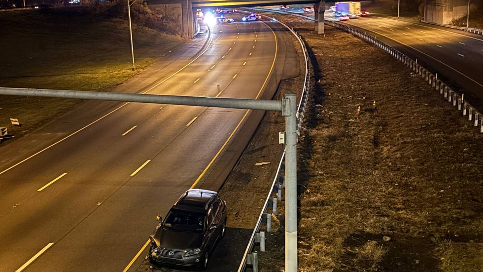 First responders found the driver involved in the crash, with her car, about 300 yards ahead of the victim.