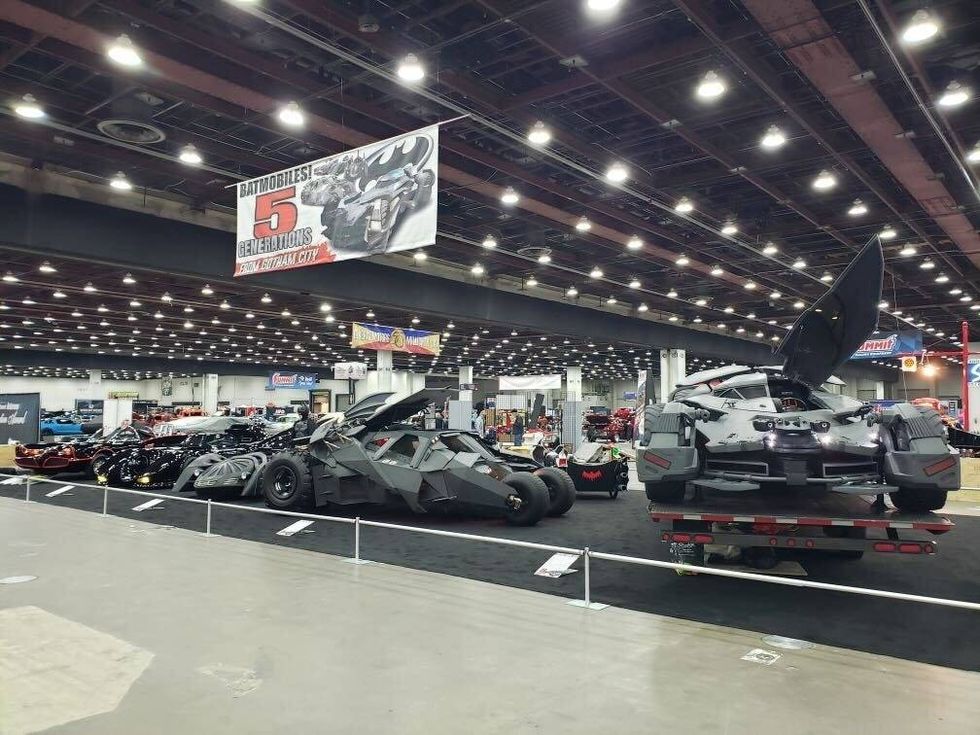 Five Batmobiles on display at Autorama in Detroit