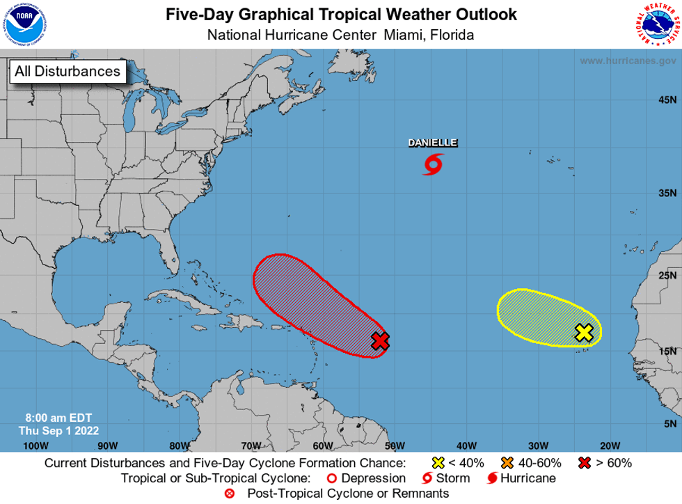 Five-day tropical weather outlook