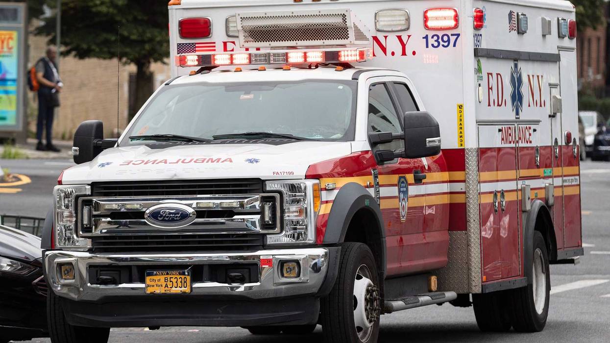 Five people were injured in the crash in Queens Village on Tuesday morning