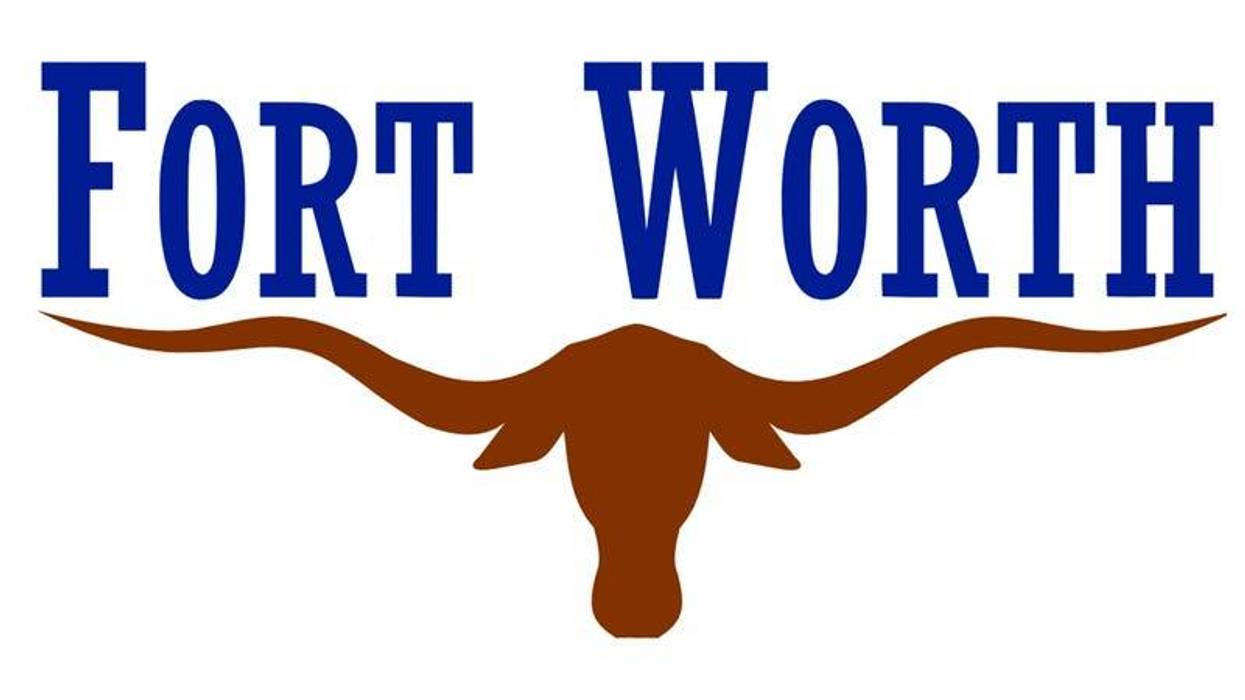 Flag of City Fort Worth in Texas, USA.