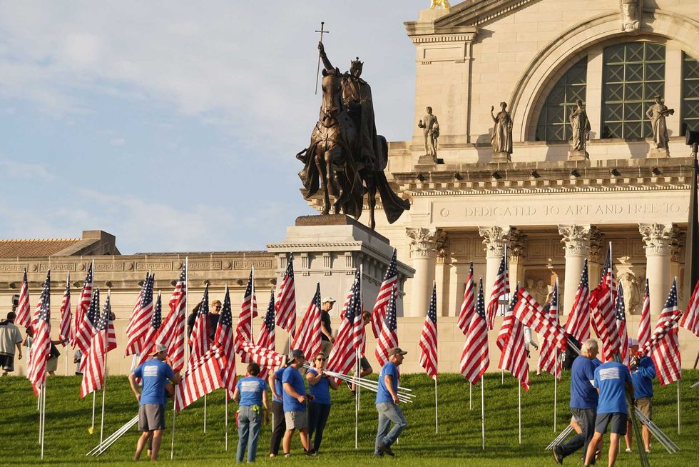 Flags of Valor on Art Hill