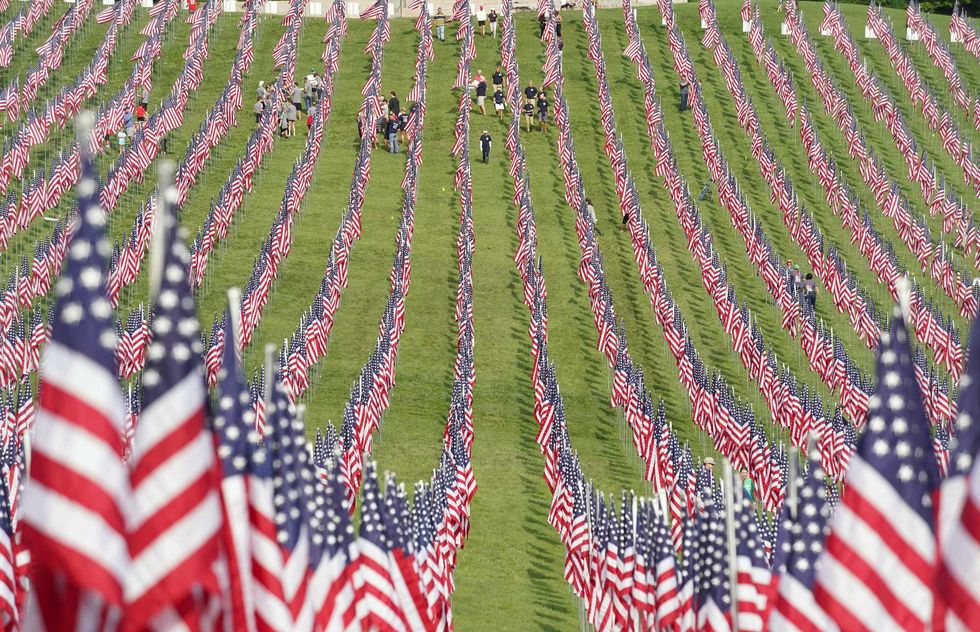 Flags of Valor on Art Hill