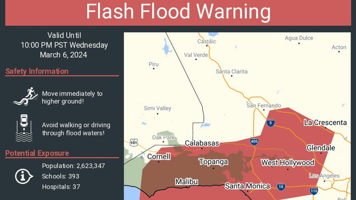 Flash flood warnings for some L.A. County neighborhoods: NWS