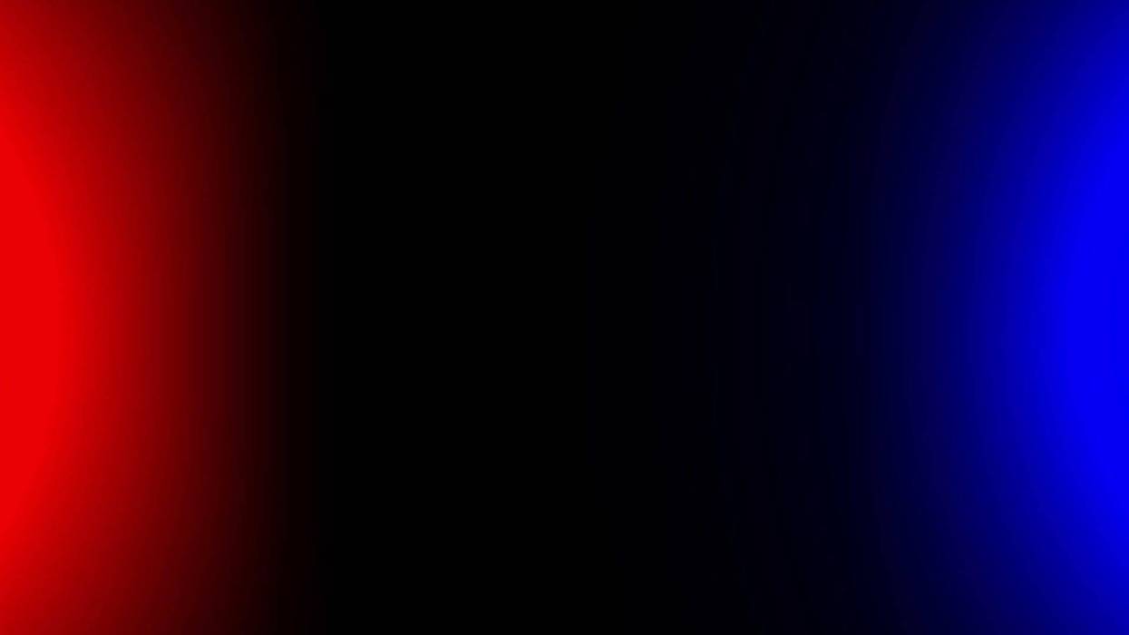 Flashing strobe lights from an emergency vehicle defocused - stock illustration