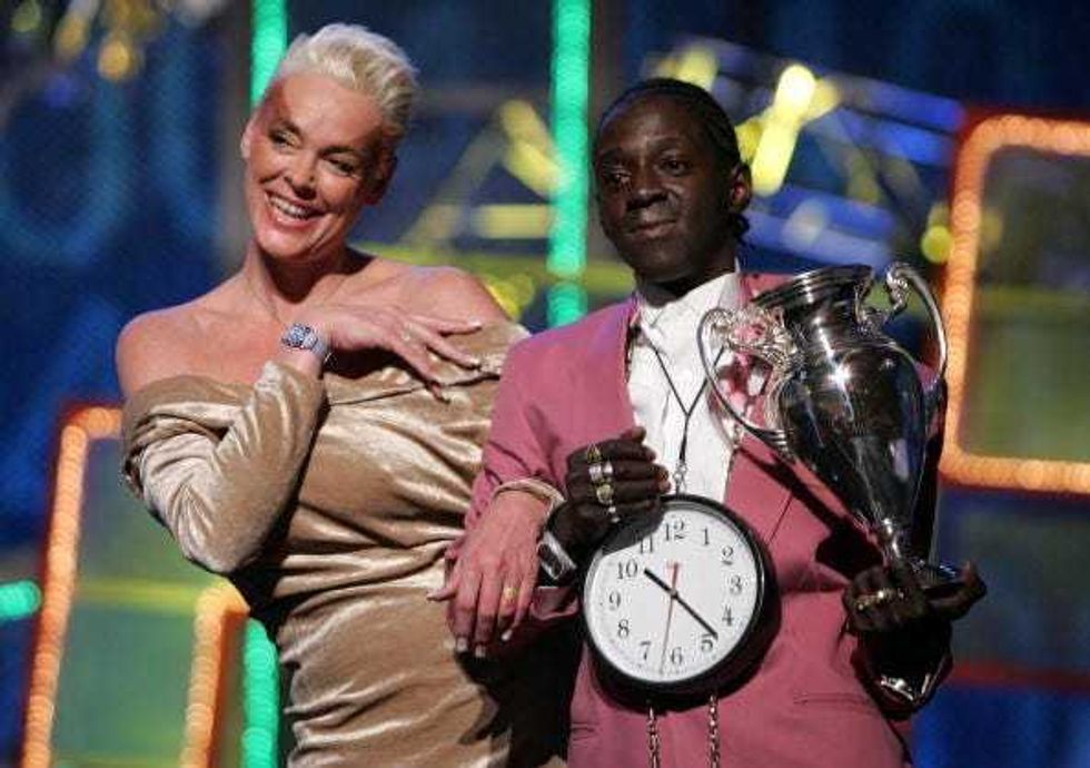 Flavor Flav and Brigitte Nielsen