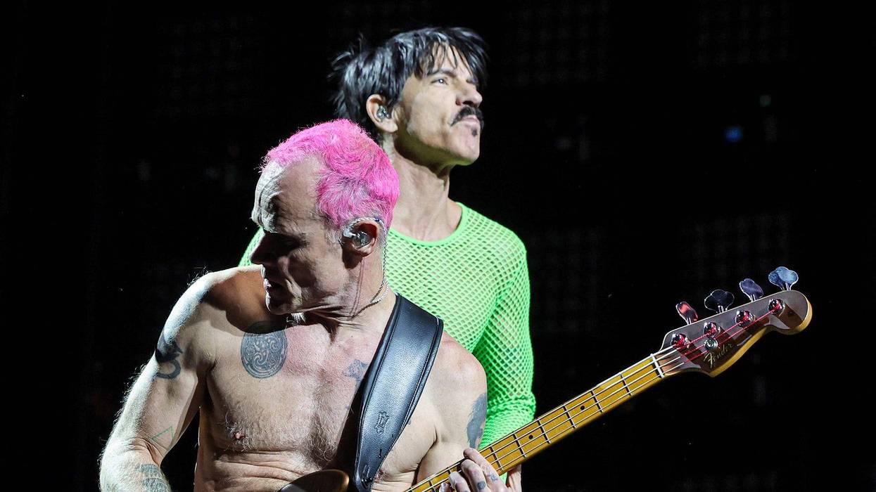Flea and Anthony Kiedis of Red Hot Chili Peppers Ethan Miller/Getty Images