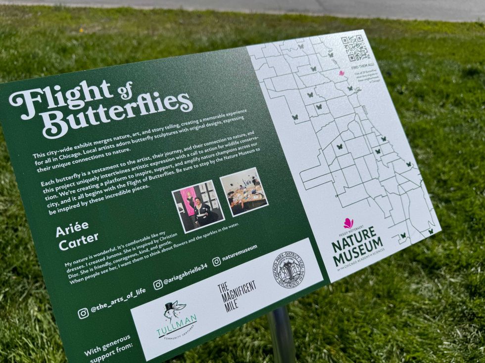 Flight of Butterflies sign