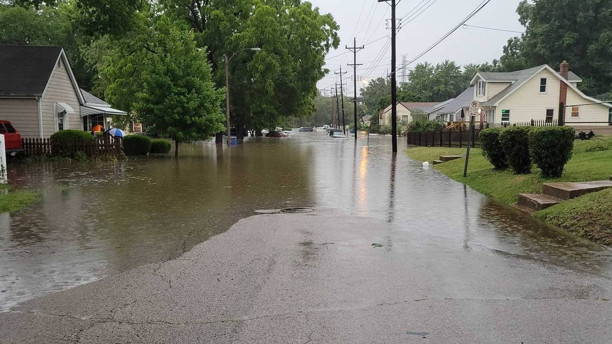 Flooded Hermitage Avenue