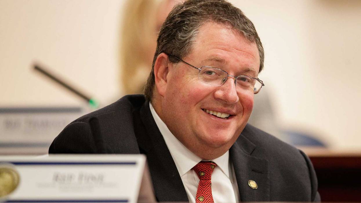 Florida Rep. Randy Fine listens to a speaker during a House Tourism, Infrastructure & Energy Subcommittee meeting Feb. 15, 2022. Rep Randy Fine012
