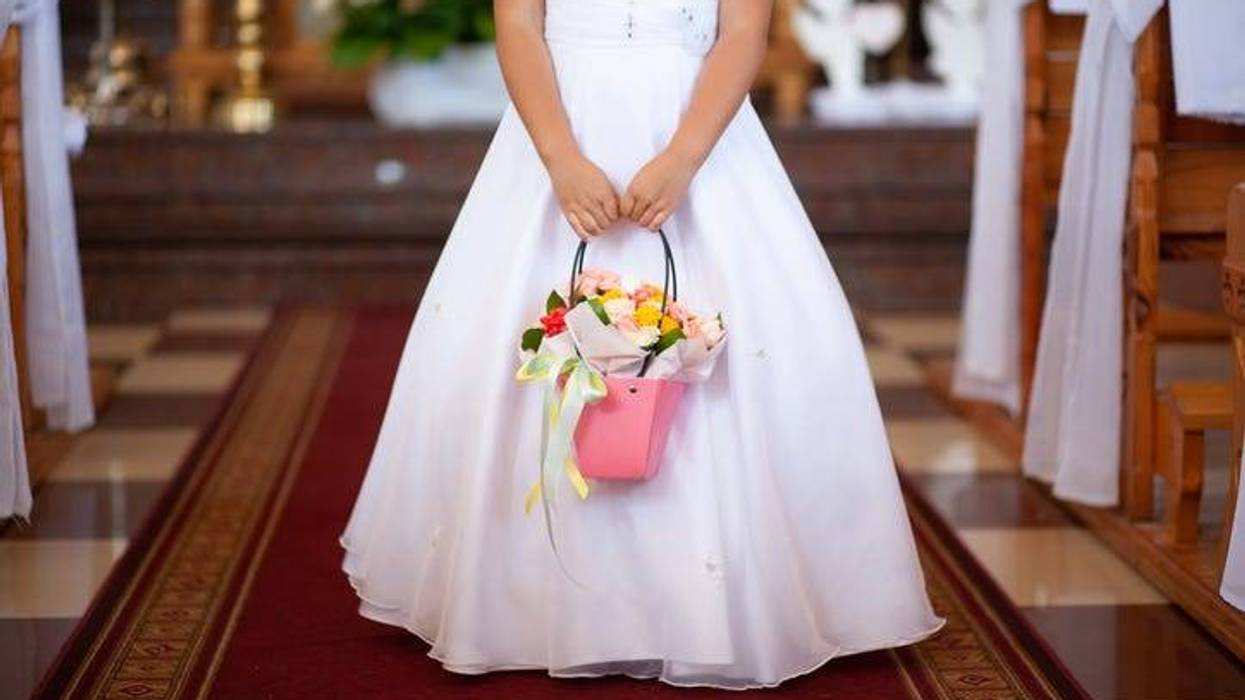Flower Girl At A Wedding