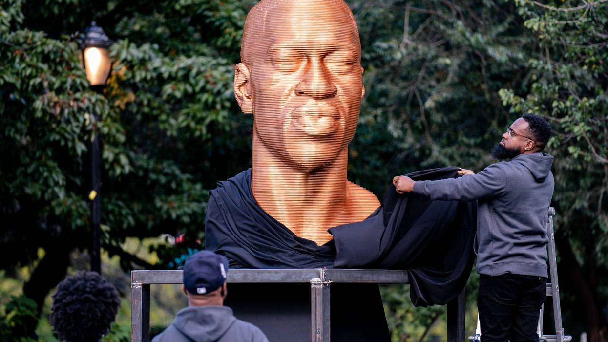 Floyd Statue Vandalized