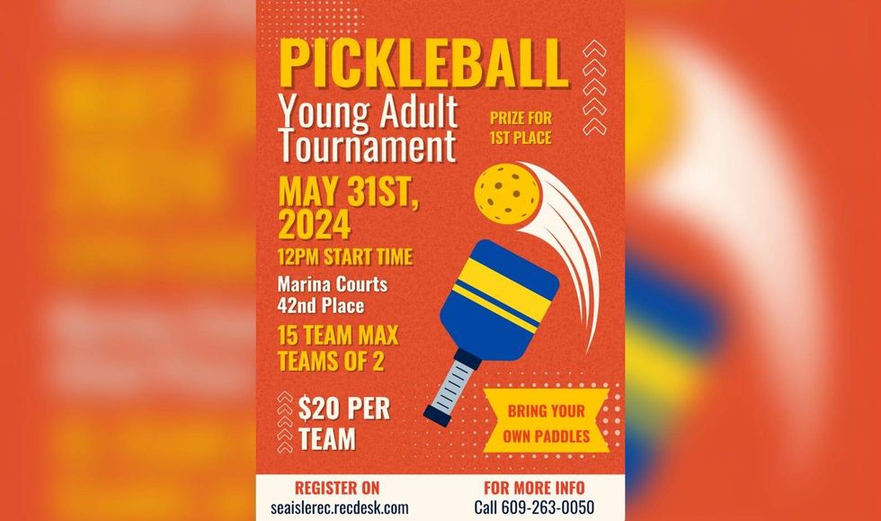 Flyer for Young Adult Pickleball Tournament