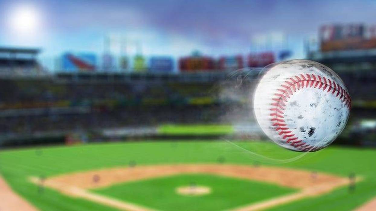 Flying baseball