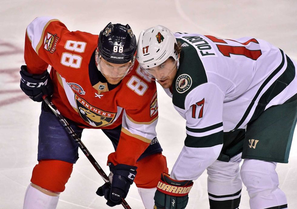 Wild's eight-game point streak ends in Florida