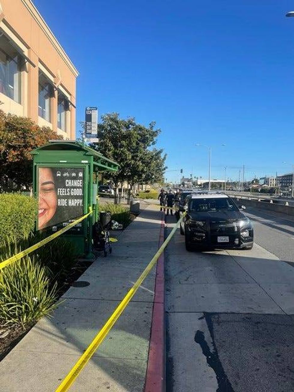 Following a "suspicious death" at a San Mateo County SamTrans bus stop last week, police have arrested a man for homicide.
