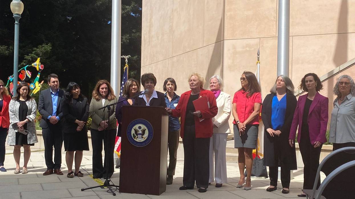 Following this week’s leaked Supreme Court draft, two Bay Area Congresswomen lead a rally to support a bill to legalize abortions nationwide.