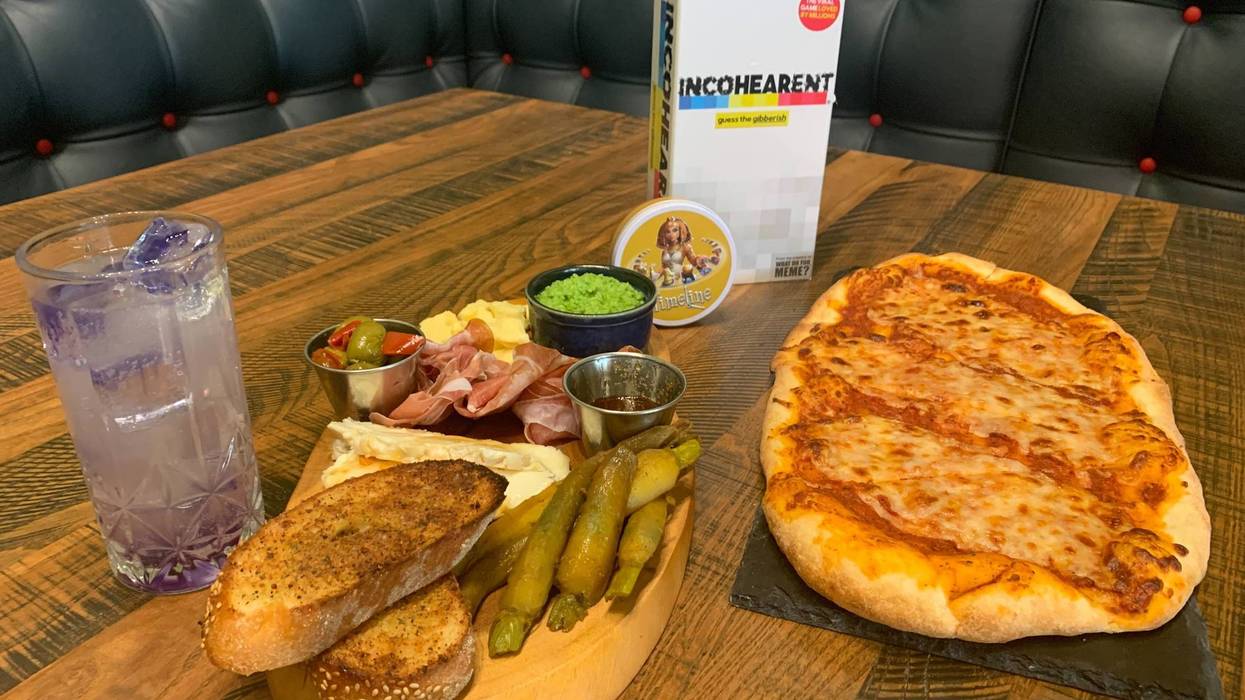 food and games at Twenty One Pips