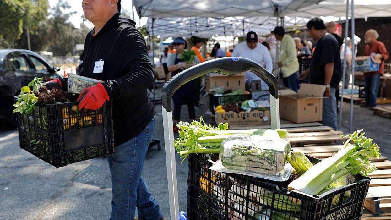 food bank worker