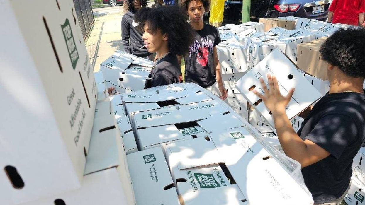 food handed out on south side