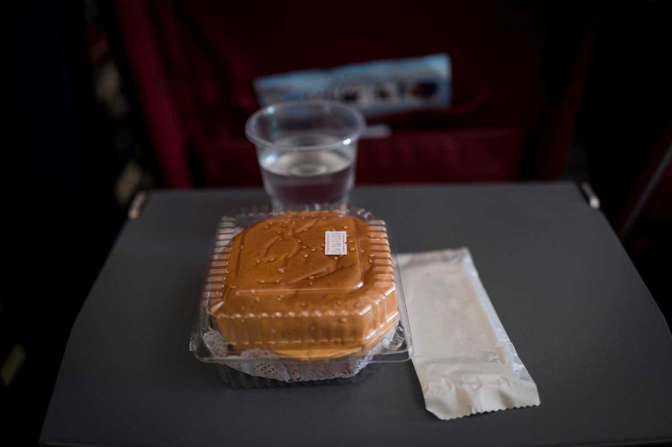 Food on a plane