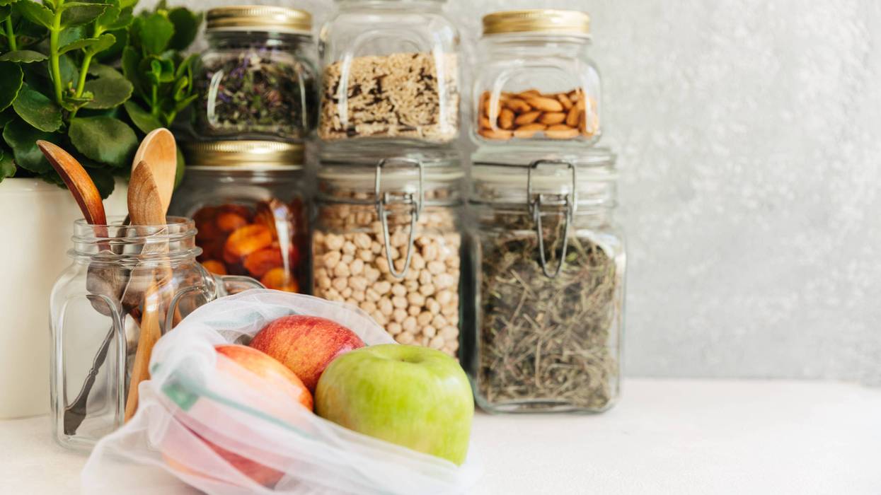 food stored in reusable containers
