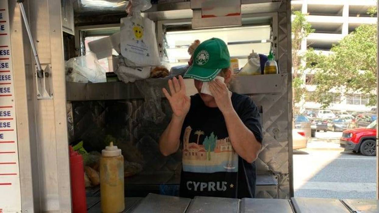 Food vendor outside Hahnemann