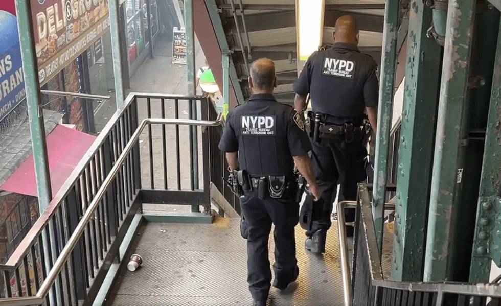 Footage from the scene where Friday morning a 15-year-old boy was critically injured while subway surfing.
