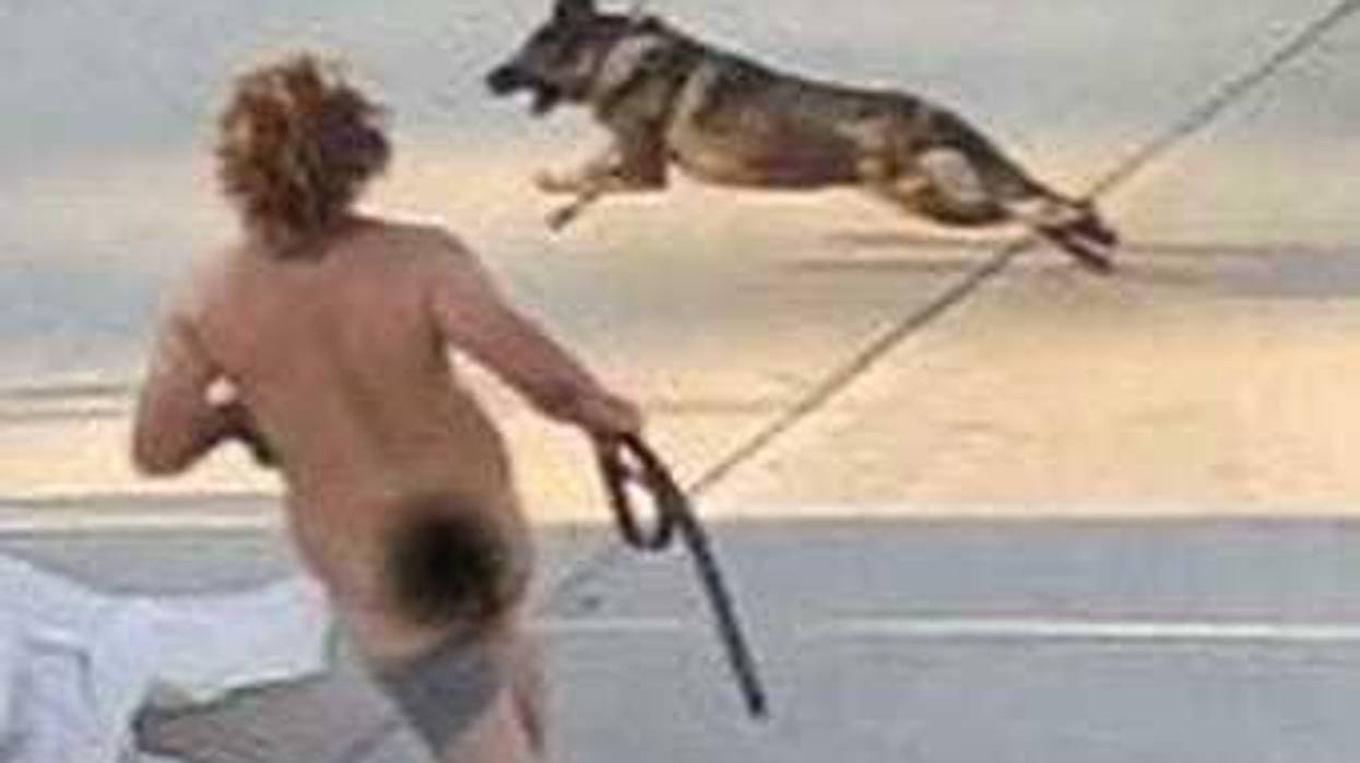 Footage of a Louisiana man who allegedly tried to sexually abuse dogs after trespassing.