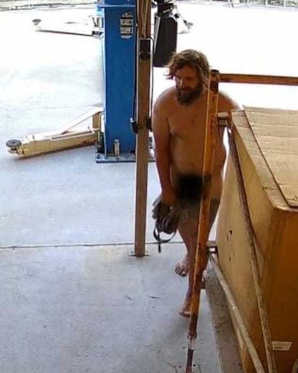 Footage of a Louisiana man who allegedly tried to sexually abuse dogs after trespassing.