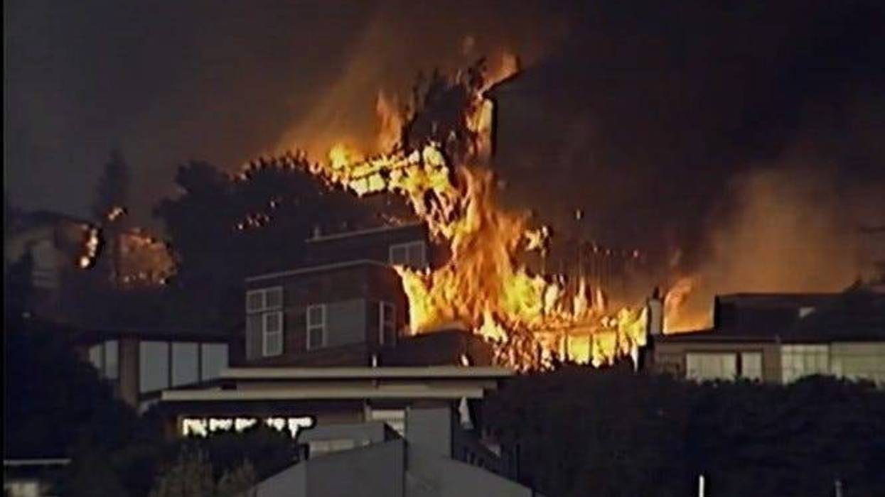 Footage taken of the Tunnel Fire on Oct. 19, 1991.