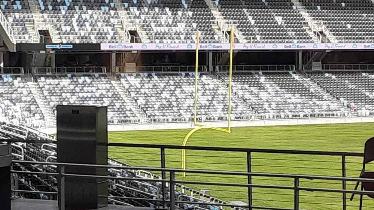Football field on Allianz pitch