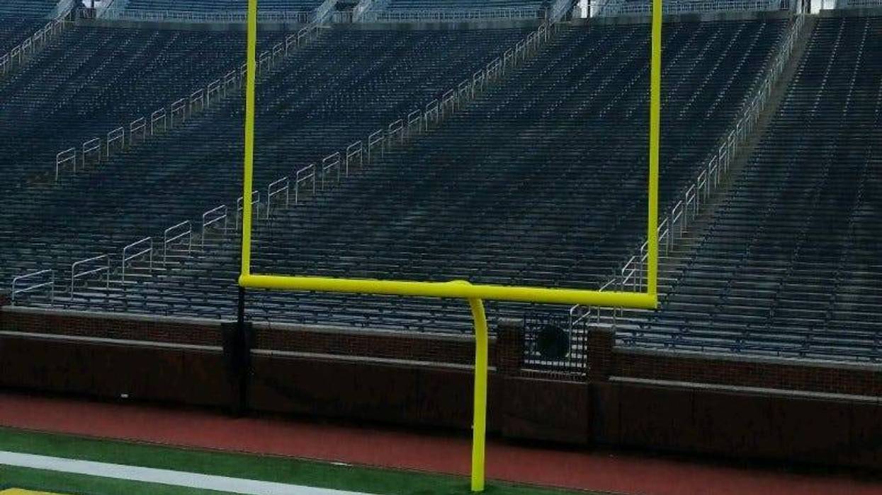 For die-hard football fans and fans of the University of Michigan, two goalposts from Michigan Stadium could be yours - if you have the room.