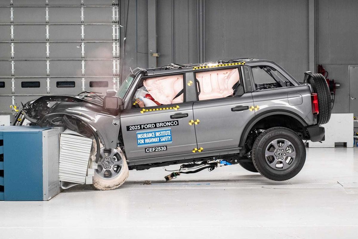 Ford Bronco from Insurance Institute Crash Tests