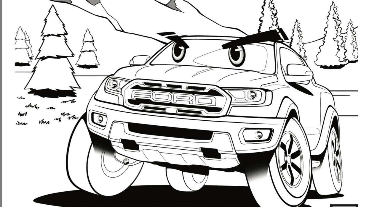 Ford coloring page