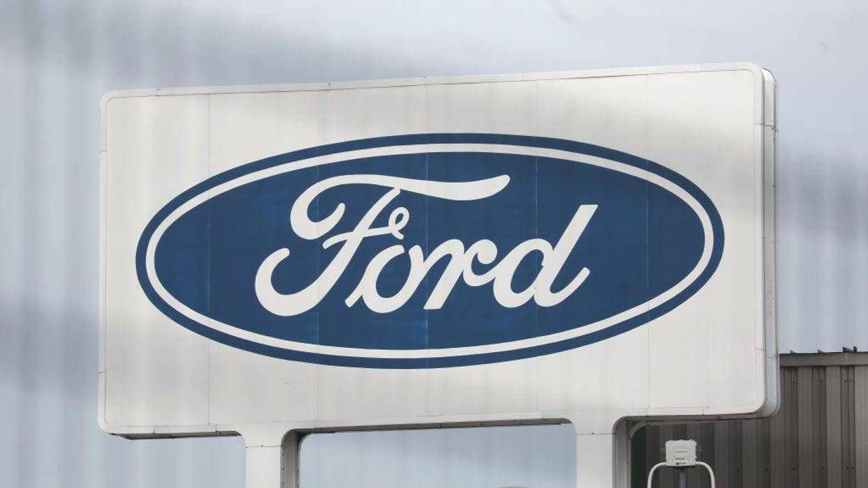 Ford logo on sign