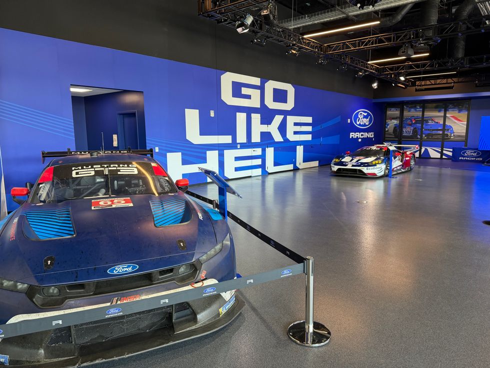 Ford shows off race cars, history and trophies at new World Headquarters