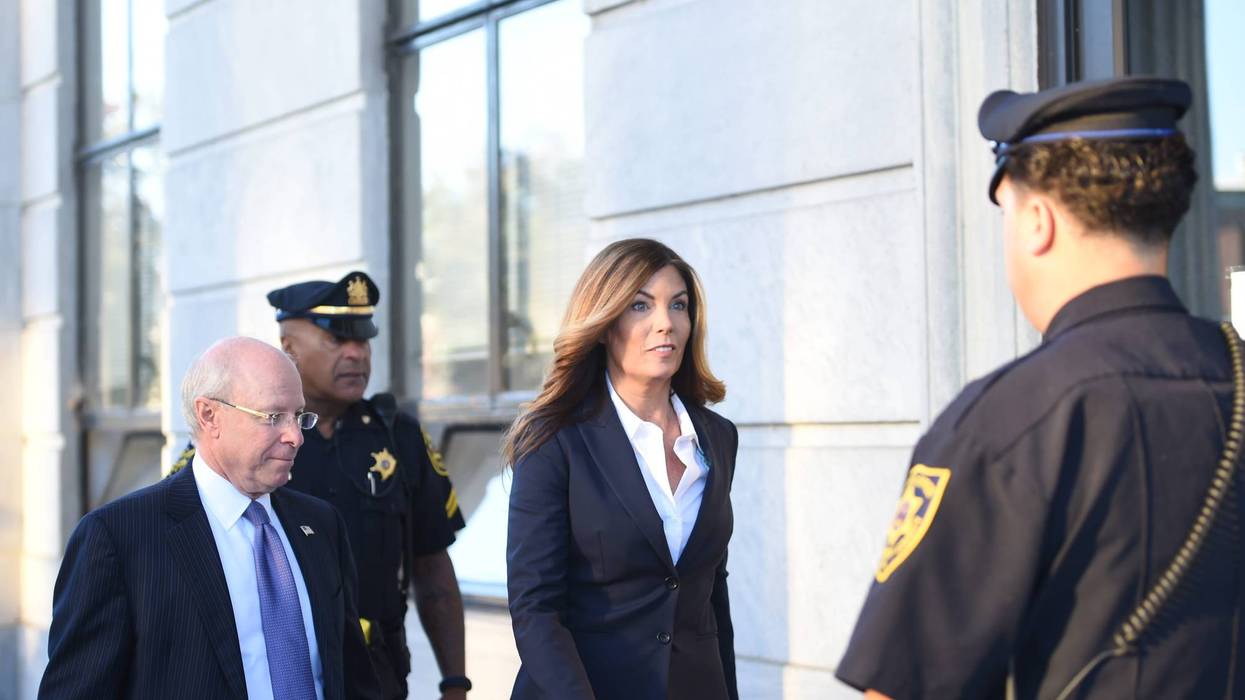 Former Attorney General Kathleen Kane arrives at Montgomery County Courthouse for sentencing on Oct. 24, 2016.