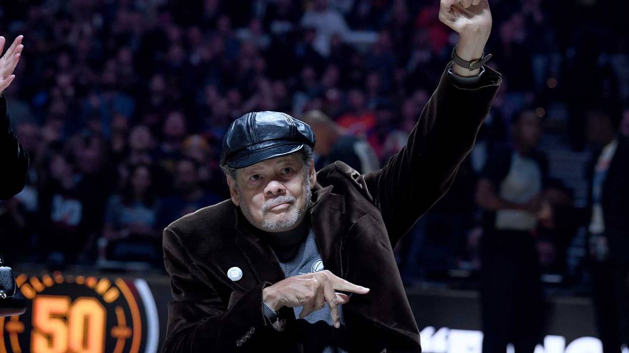 Former Cavaliers Robert "Bingo" Smith is honored prior to the game against the Indiana Pacers as part of the Cavaliers 50th anniversary festivites at Rocket Mortgage Fieldhouse on October 26, 2019 in Cleveland, Ohio
